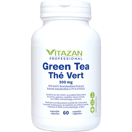 Vitazan    Green Tea 75% EGCG 500 mg  60 capsules