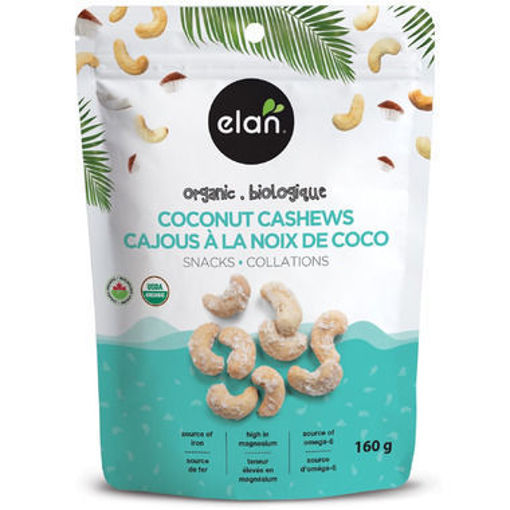 Elan Organics   Coconut Cashews   160 g