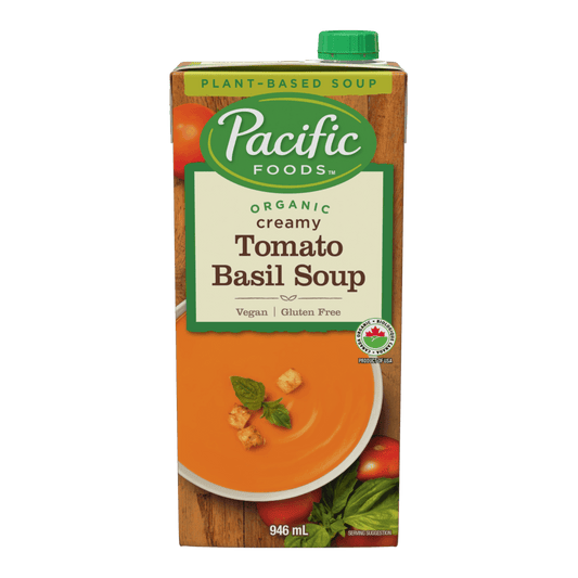 PACIFIC SOUPS -  Organic Creamy Tomato Basil Soup    946ml
