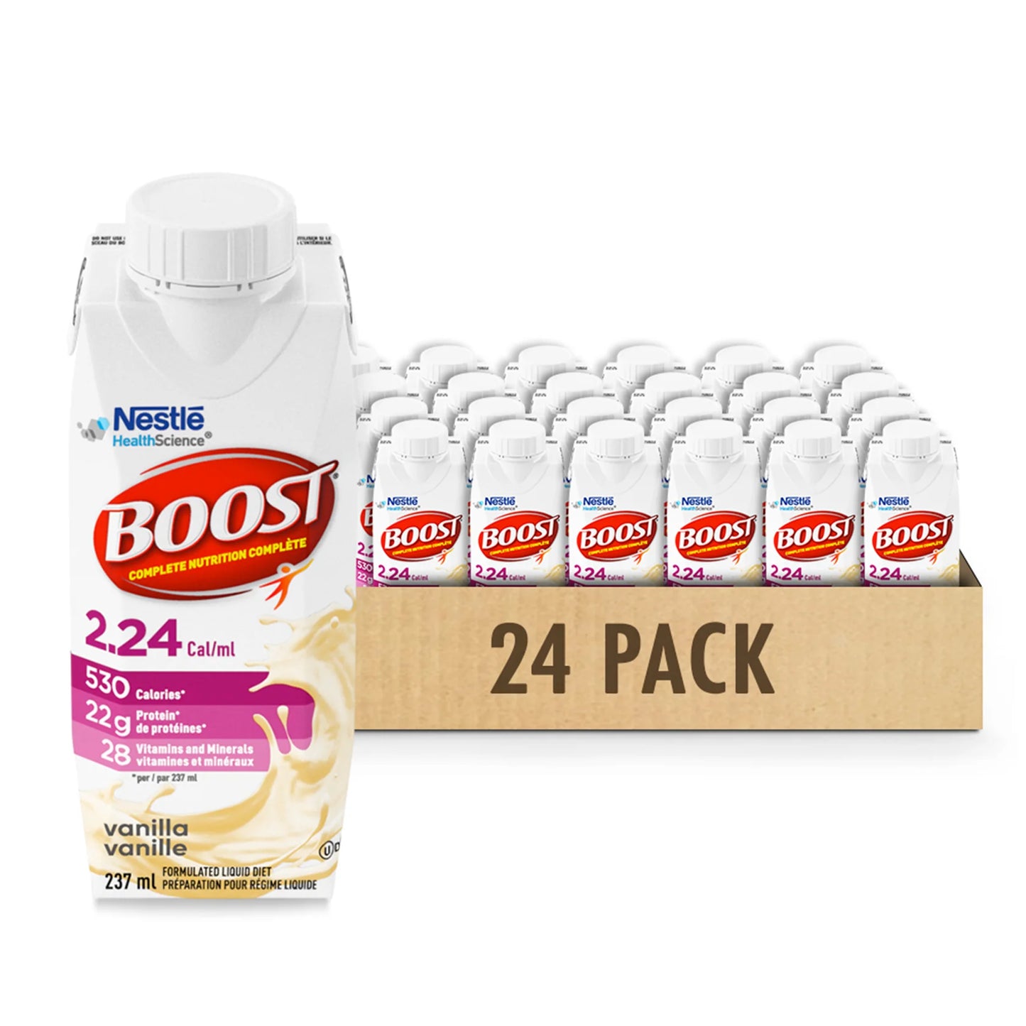 BOOST 2.24 VANILLA 237ML LIQUID pack of 24