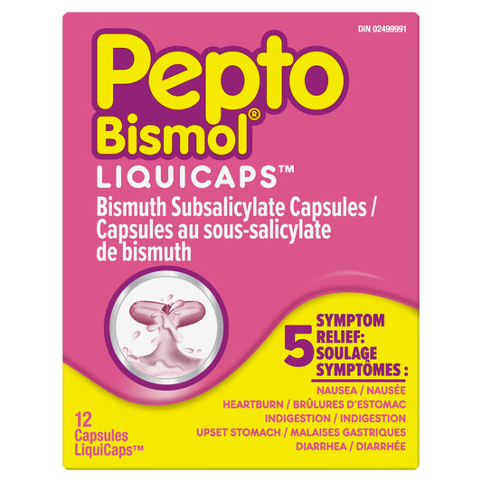 PEPTO BISMOL     LIQUICAPS    12CAPS