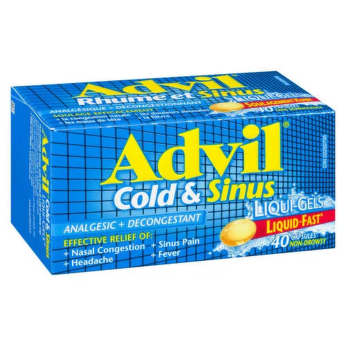 ADVIL COLD & SINUS LIQUI-GELS 200MG 40 CAPSULE