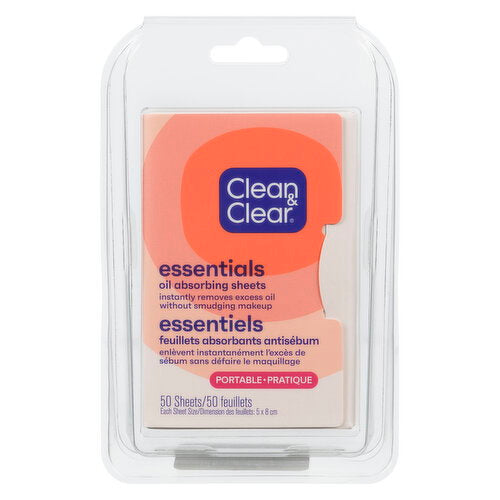 CLEAN&CLEAR OIL ABSORBING SHEET 50