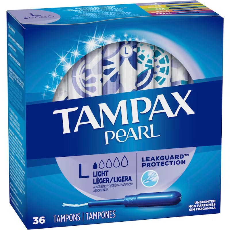 TAMPAX PEARL LIGHT UNSCENTED 36