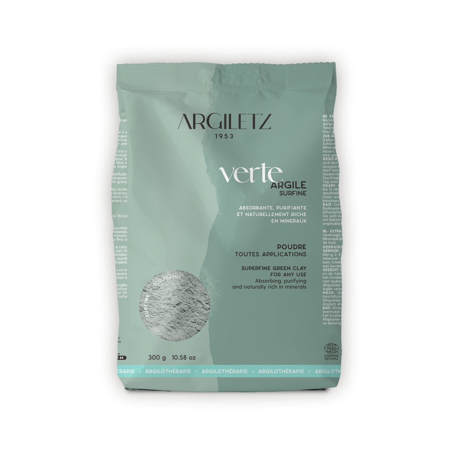 Argiletz - Superfine GREEN Clay - all applications - 300 g
