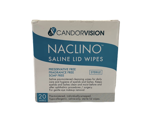 Naclino Saline Lid 20 Wipes