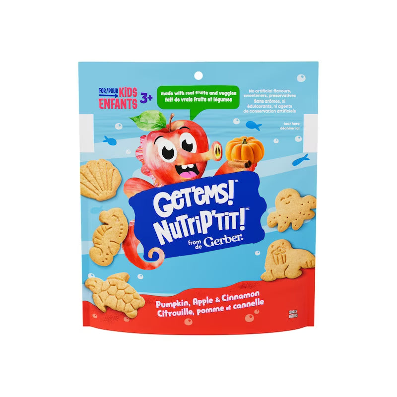 GETEMS COOKIES PUMPKIN/APPLE/CINNAMON 142G pack of 4