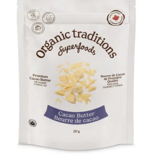 Advantage health - Organic Traditions    Cacao Butter   227g