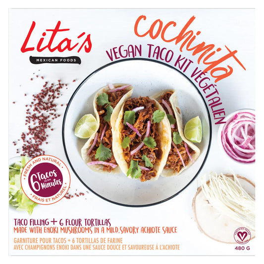LITA’S MEXICAN FOODS - Taco Meal Kit, Bean     480g