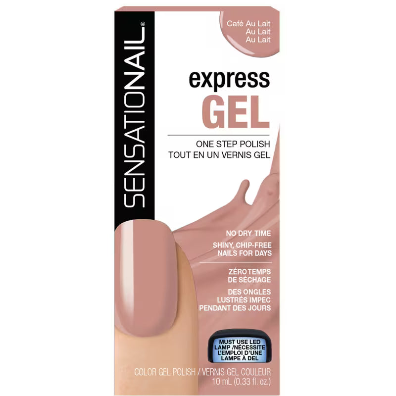 SENSATIONAIL EXPRESS GEL NAIL POLISH CAFE AU LAIT pack of 2