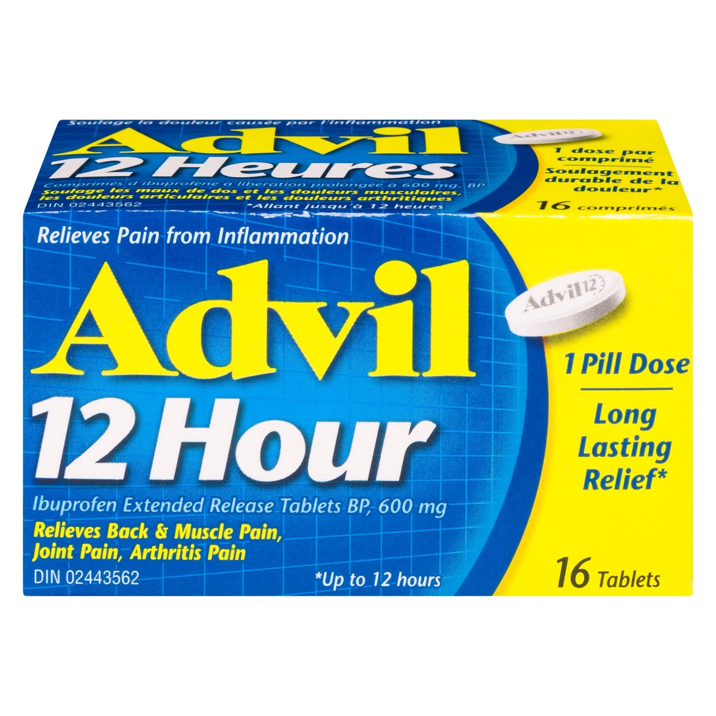 Advil 12 Hr 16 tabs