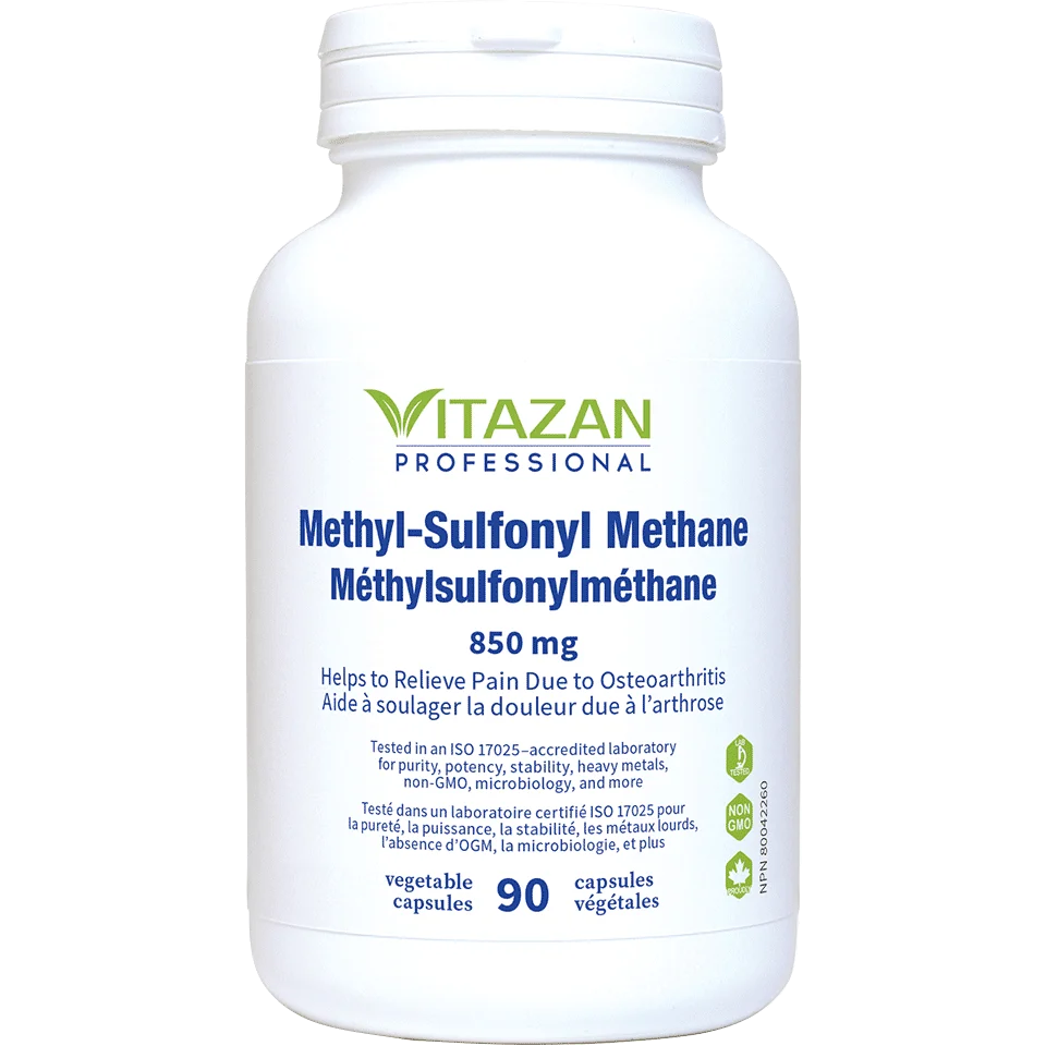 Vitazan    Methyl-Sulfonyl-Methane (850 mg · 100% Pure) 90 capsules