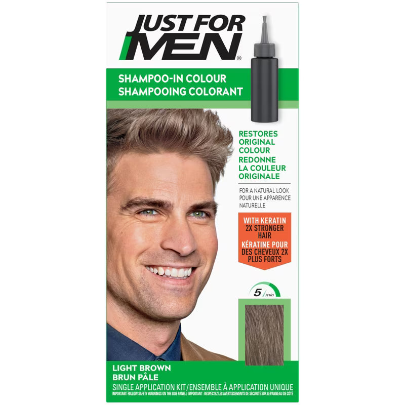 JUST FOR MEN SHP LIGHT BROWN #25