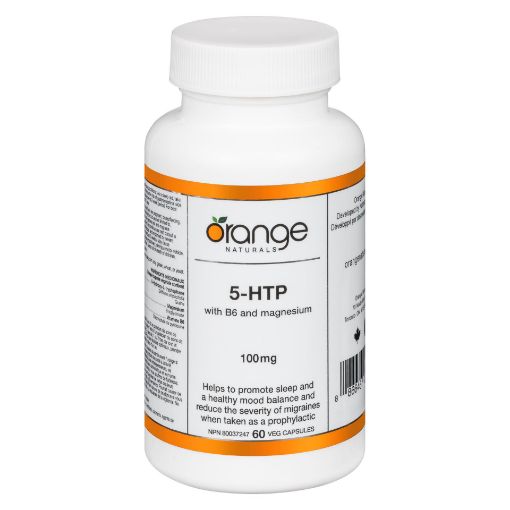 Orange Naturals      5-HTP 100mg with B6 and magnesium      60 v-caps