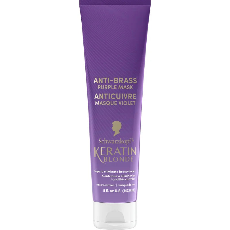 SCHWARZKOPF KERATIN BLONDE MASK A/BRASS 147.8ML