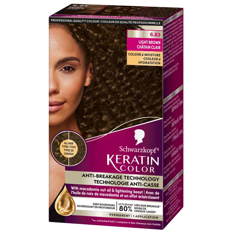 SCHWARZKOPF KERATIN #6.83 LIGHT BROWN