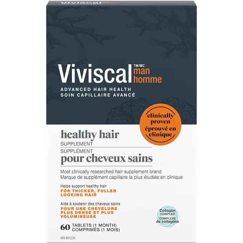 VIVISCAL HEALTHY HAIR SUPPLEMENT MEN TB 60 TABLET