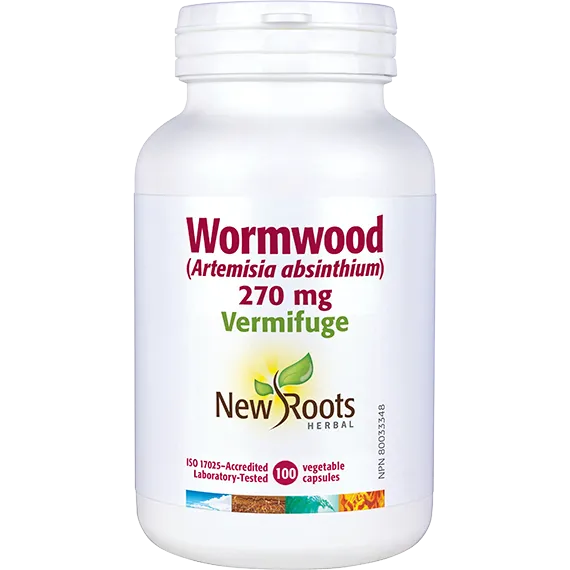 NEW ROOTS    Wormwood (Artemisia absinthium) 270 mg    100 capsules