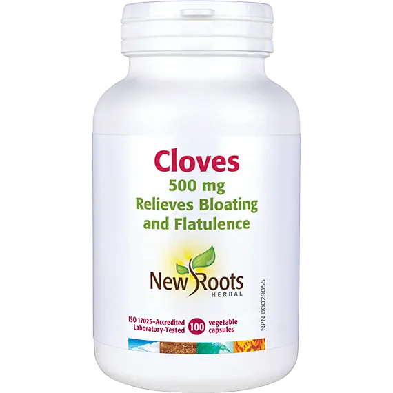 NEW ROOTS    Cloves 500 mg    100 capsules