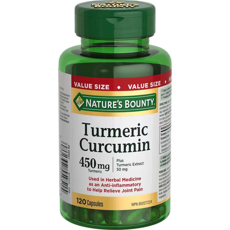 NATURE'S BOUNTY TURMERIC CURCUMA CAPS 450MG VP120 CAPSULE