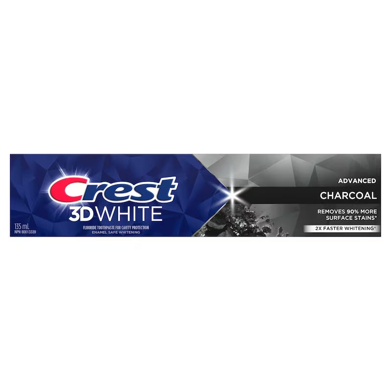 CREST 3D WHITE ADVANCED TOOTHPASTE CHARCOAL 135ML TOOTHPASTE
