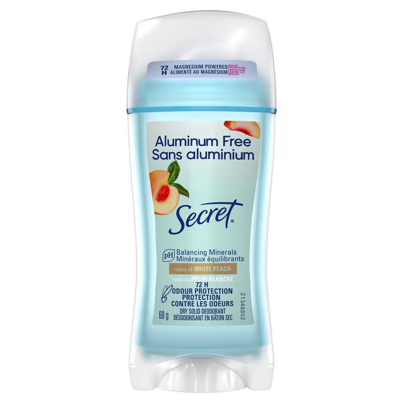 SECRET DEODORANT ALUMINUM FREE WHITE PEACH 68G
