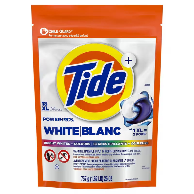 TIDE POWER PODS ULTRA OXI DETERGENT 18 pack of 4