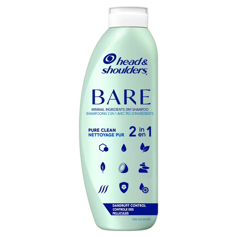 HEAD & SHOULDERS BARE SHP PURE CLEAN 2IN1 400ML SHAMPOO MED.