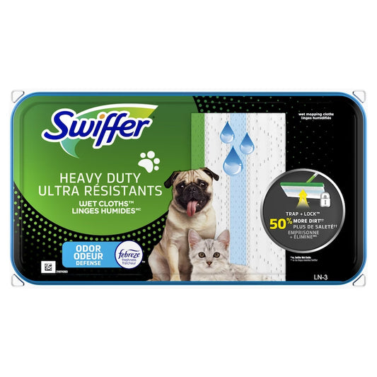 SWIFFER HEAVY DUTY WET CLOTHS PET 20 pack of 6
