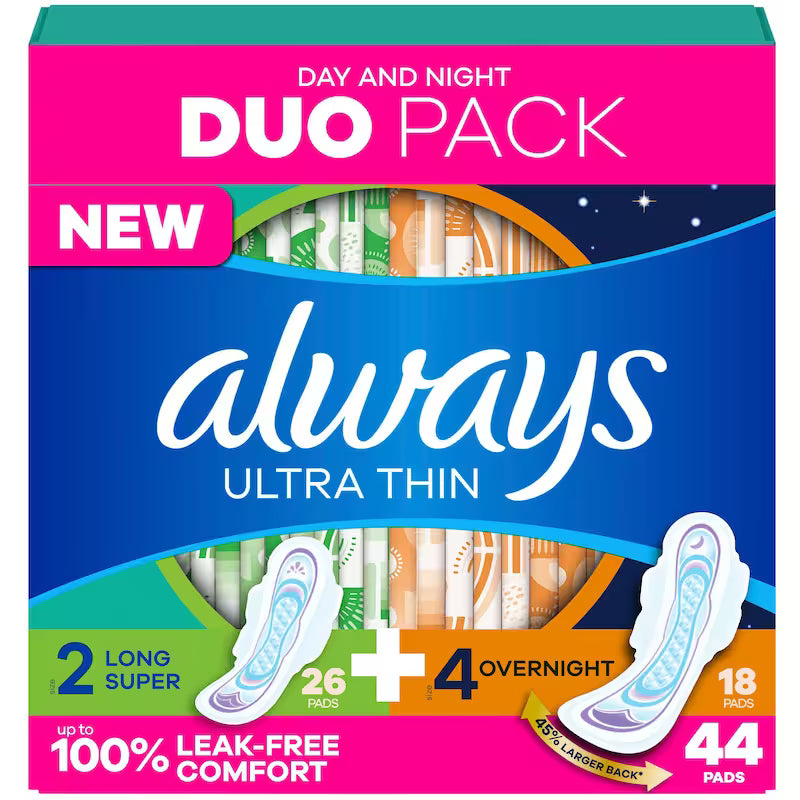 ALWAYS ULTRA MULT PACK S2&S4 44 pack of 2
