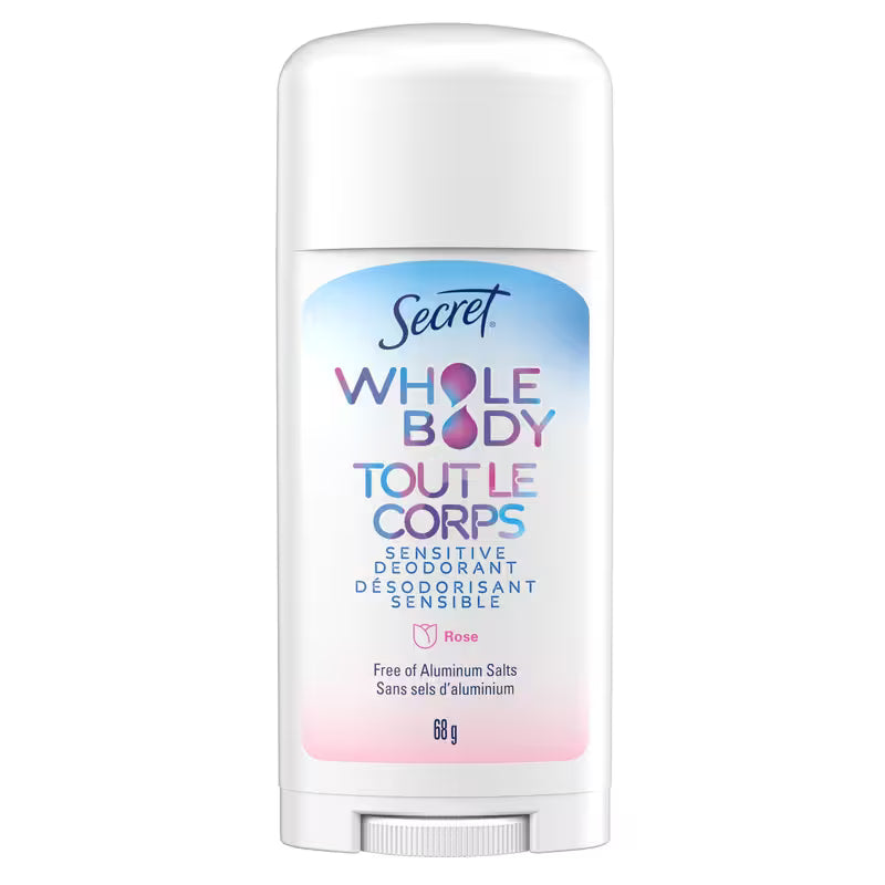 SECRET WHOLE BODY DEOD STICK ROSEWATER 68G