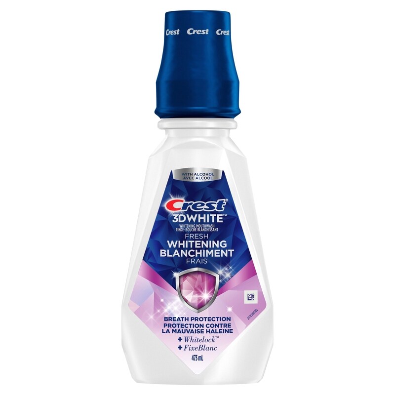 CREST 3D WHITE MOUTHWASH WHITENING 473ML