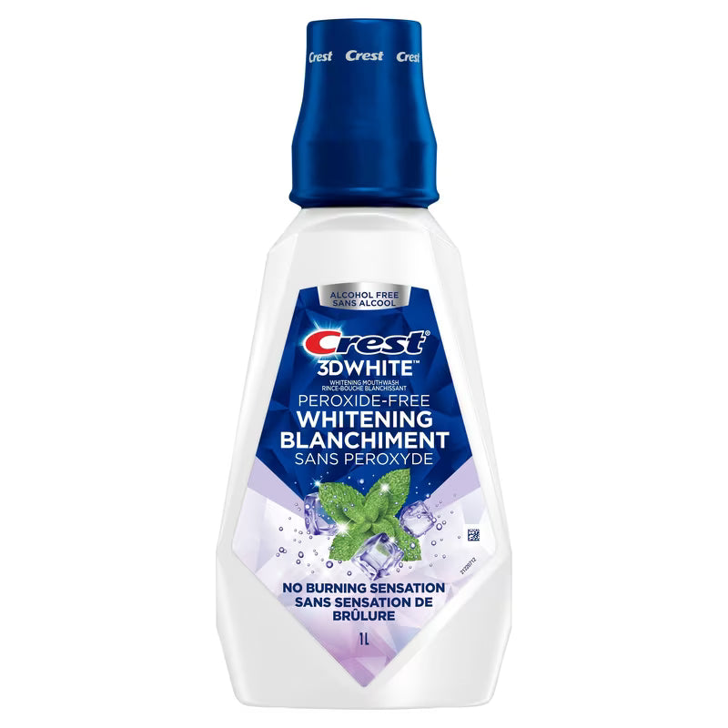 CREST 3D WHITE MOUTHWASH WHT PEROXIDE FREE 1L
