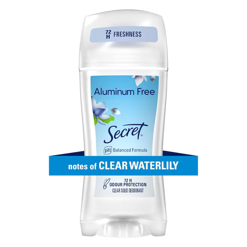 ECRET DEODORANT ALUMINUM FREE WATERLILY 68G