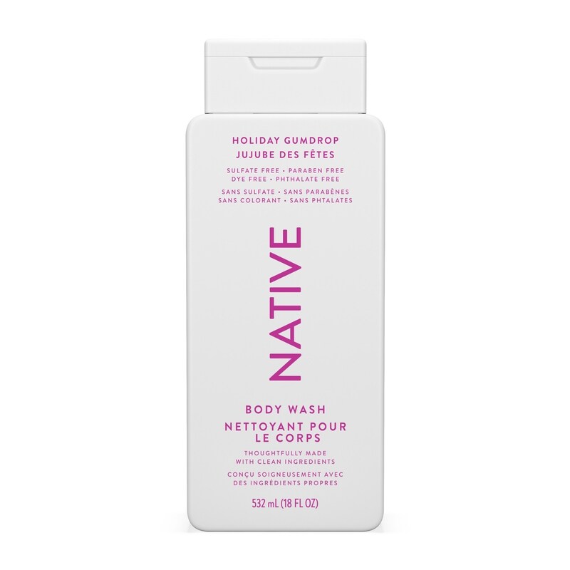 NATIVE BODY WASH HOLIDAY GUMDROP 532ML pack of 6