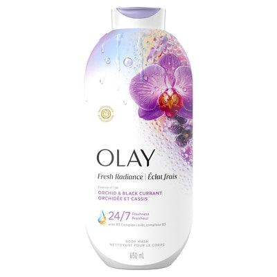 OLAY BODY WASH ORCHID & BLACK CURRANT 650ML
