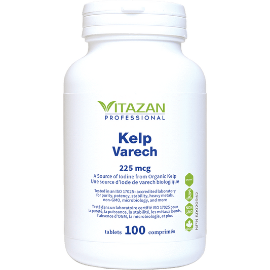 Vitazan    Kelp (225 mcg Iodine from Organic Kelp) 100 tablets