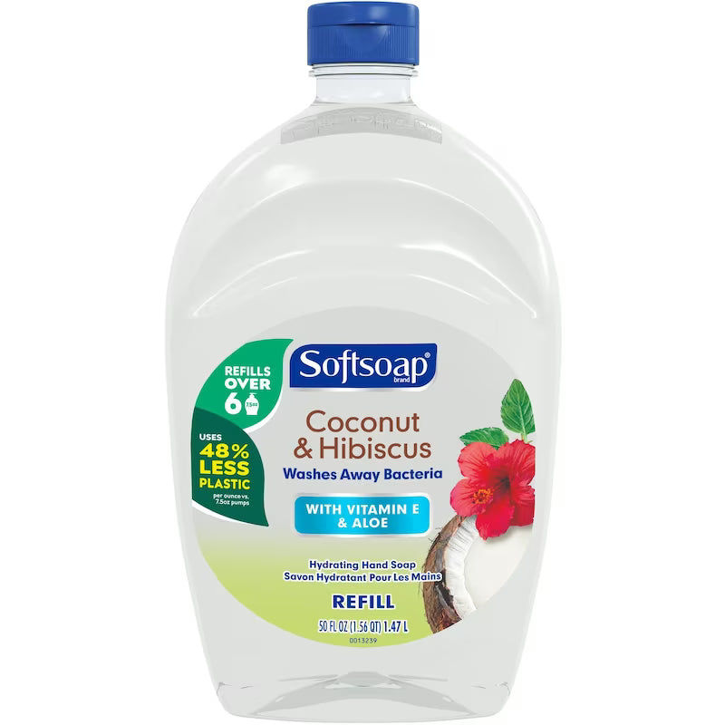 SOFTSOAP HAND SOAP LIQ COCONUT & HIBIS REFILL 1.47L LIQUID