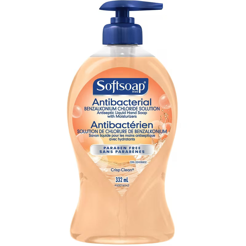 SOFTSOAP LIQ HAND SOAP PUMP ANTIBAC CRISP CLN332ML SOLUTION