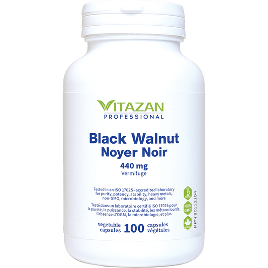 Vitazan    Black Walnut (440 mg · Leaf and Hull) 100 capsules