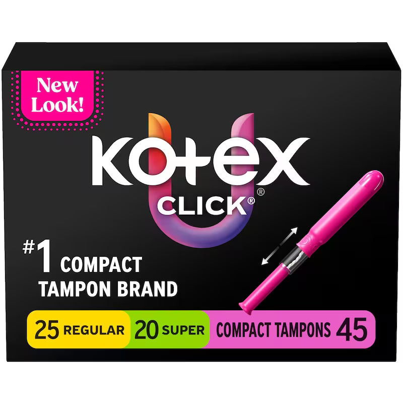 U BY KOTEX CLICK TAMPON COMPACT RG SUPER 45 pack of 4