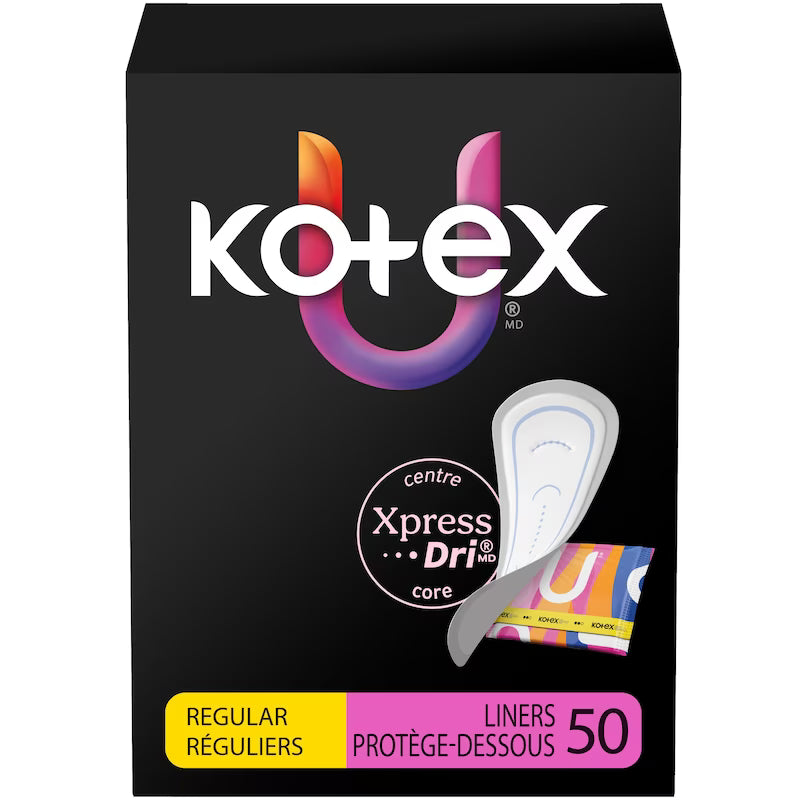 KOTEX LINERS RG 50 pack of 8