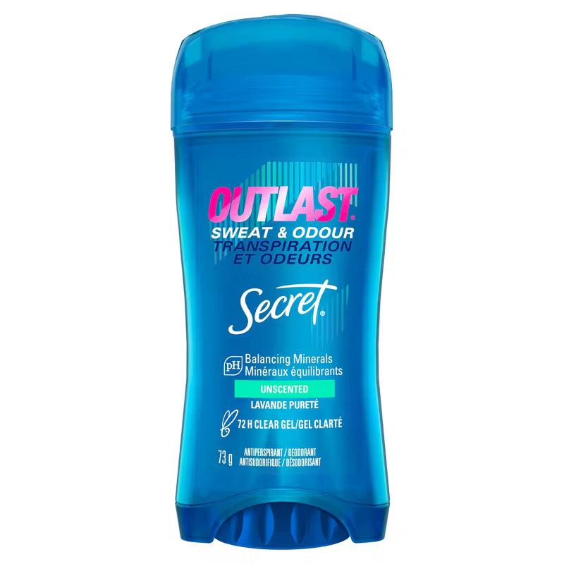 SECRET OUTLAST AP CLEAR GEL SWEAT&ODO UNSCENTED73G