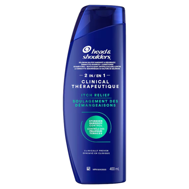 HEAD&SHOULDERS CLIN STRT SHP&CND ITCH RELIEF 400ML SHAMPOO MED.