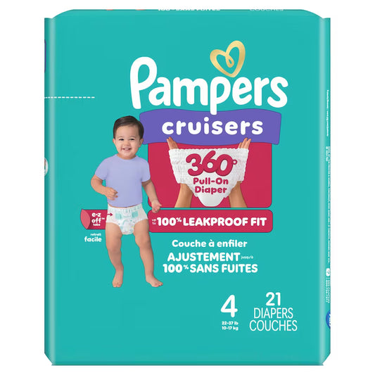 PAMPERS CRUISERS 360 SIZE 4 21 pack of 4