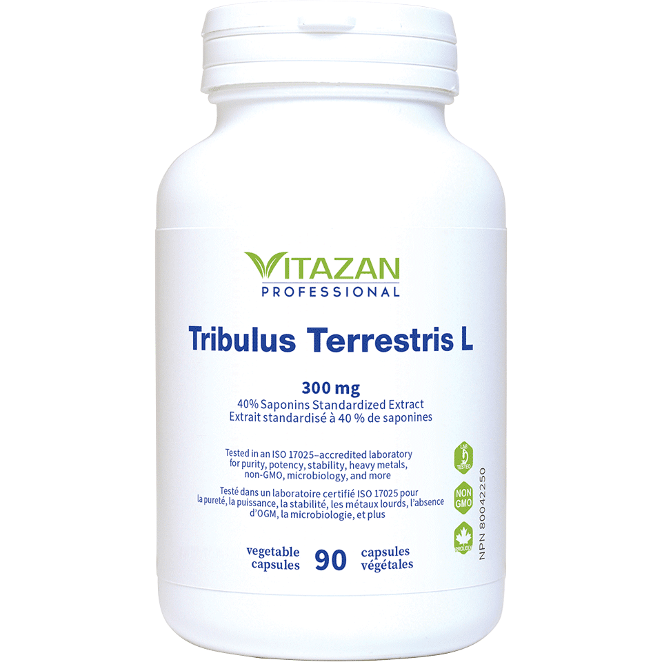 Vitazan    Tribulus Terrestris L (300 mg · 40% Saponins · Standardized Extract) 90 capsules