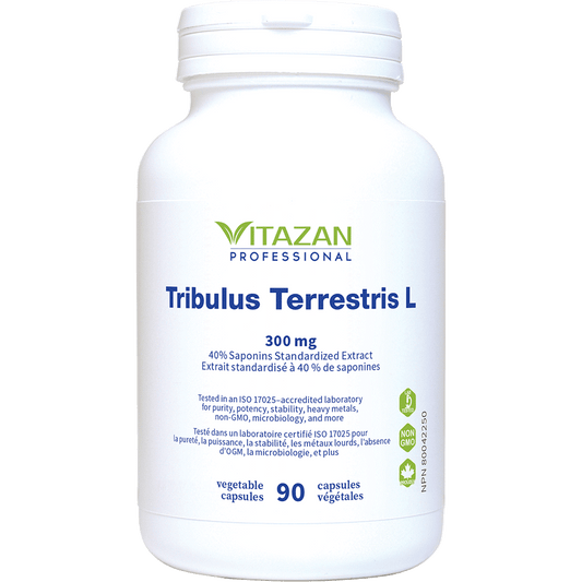 Vitazan    Tribulus Terrestris L (300 mg · 40% Saponins · Standardized Extract) 90 capsules