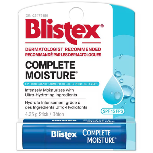 BLISTEX LIP BALM COMPLETE MOISTURIZING 4.25G STICK MED. pack of 24