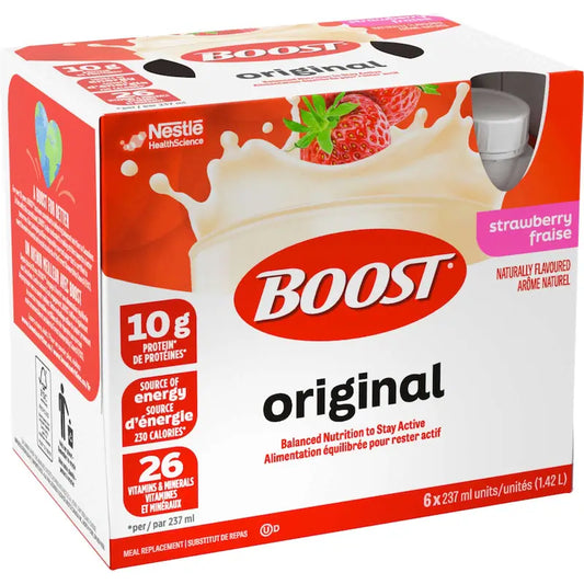 BOOST ORIGINAL STRAWBERRY PRISMA 6X237ML LIQUID pack of 4