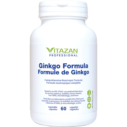 Vitazan    Ginkgo Formula (120 mg · Standardized Extracts) 60 capsules